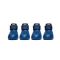 WAGWELLIES Rubber Dog Boots Navy 4 PCS Set Slip On 30-50 lbs NIB