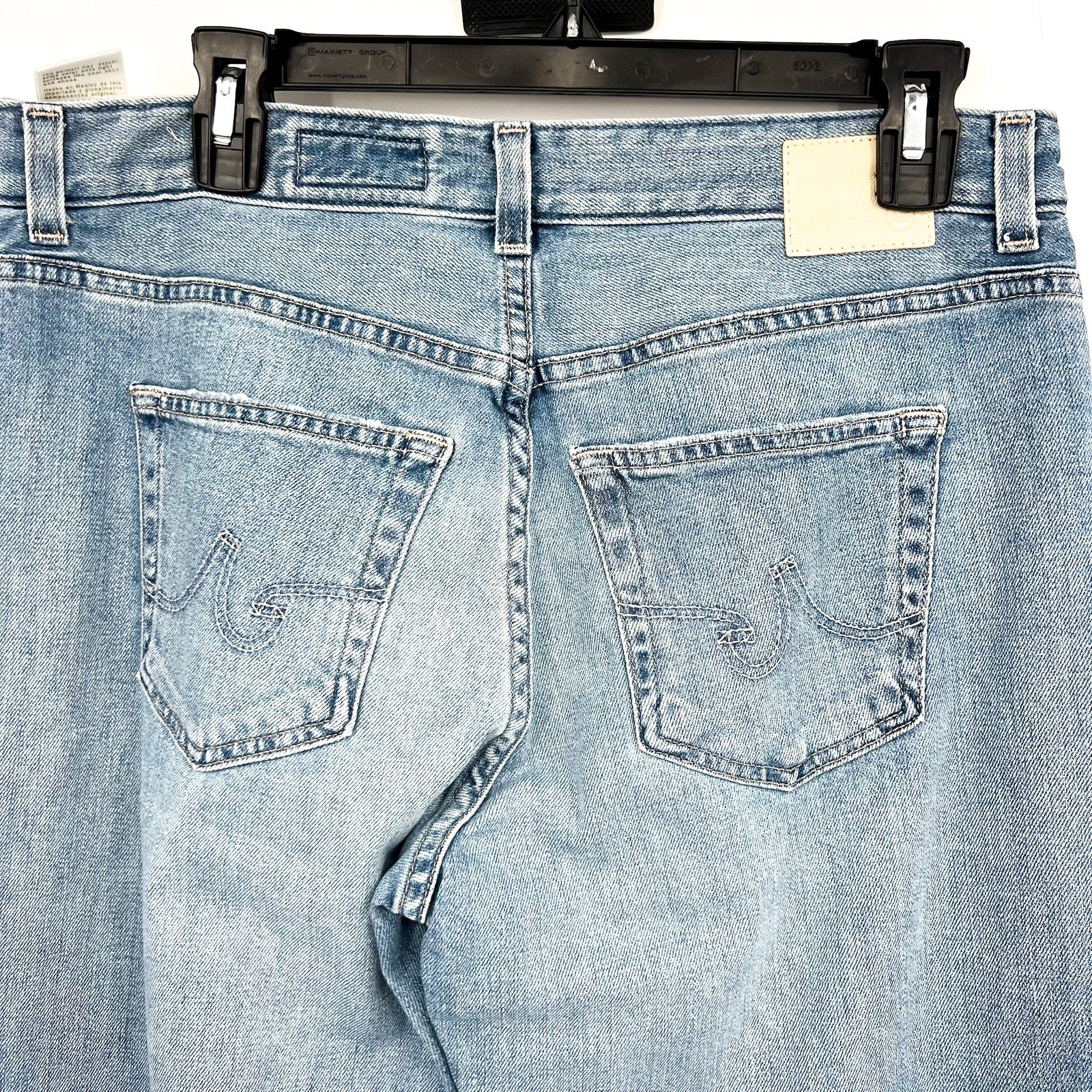 AG ADRIANO GOLDSCHMIED Ex Boyfriend Slouchy Slim Jeans 29x27 US 8 Aries Blue NWT