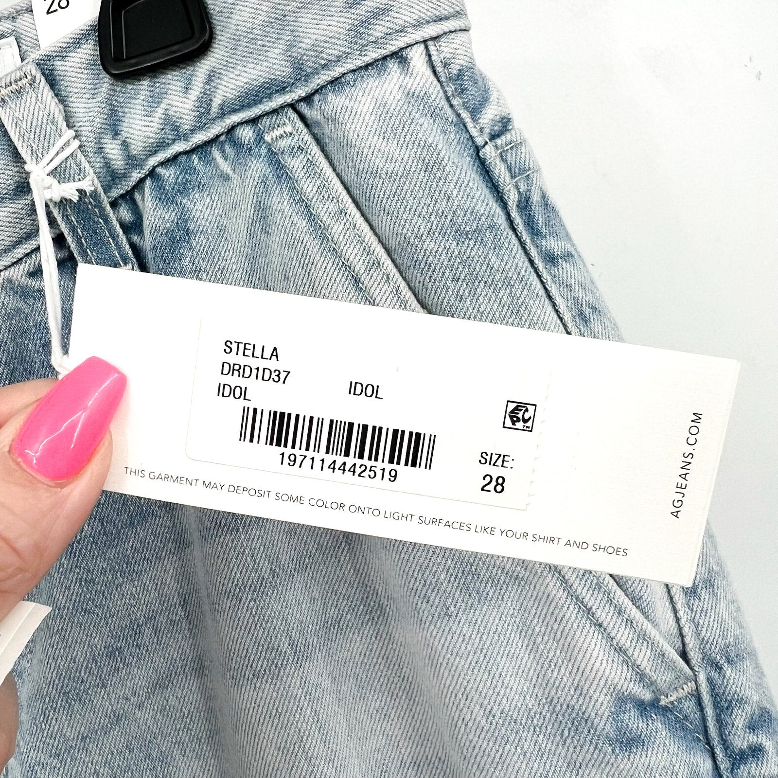 AG ADRIANO GOLDSCHMIED Stella Palazzo Wide Leg Jeans Size 28 Idol Light Wash NWT