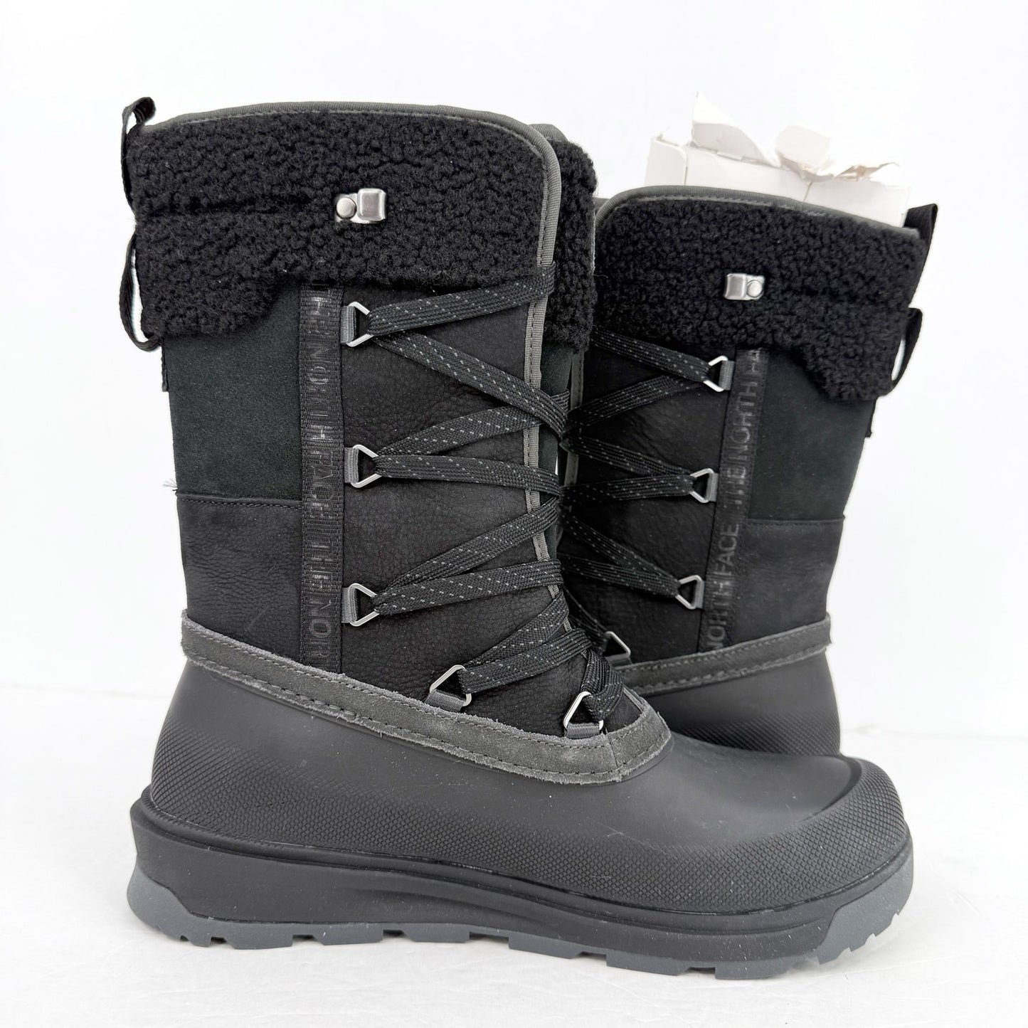 The North Face Womens Shellista V Mid Winter Boots US 6.5 Black WP Insulated NIB