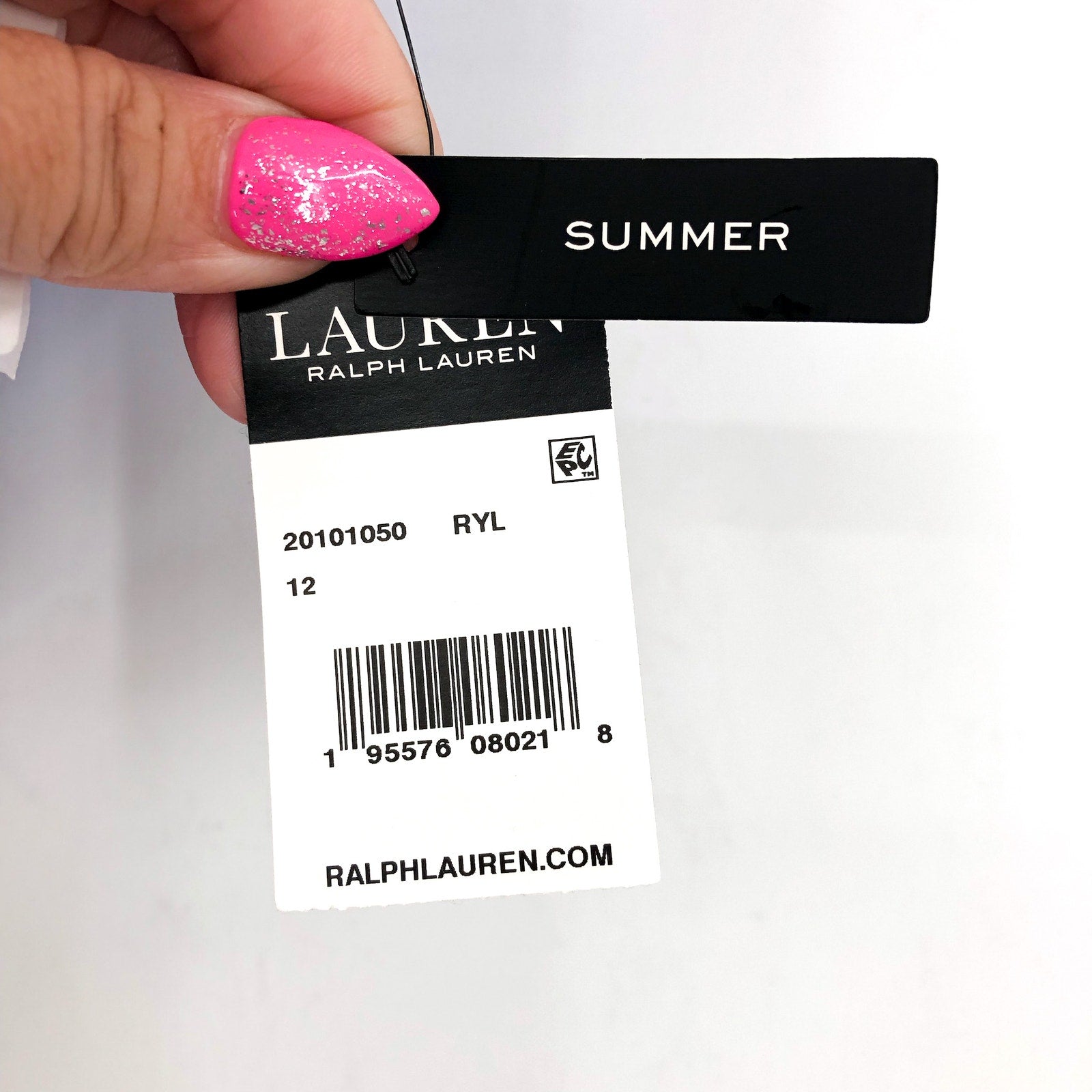 LAUREN RALPH LAUREN Women's Hipster Bikini Bottoms Size 12 Blue Beach Club NWT