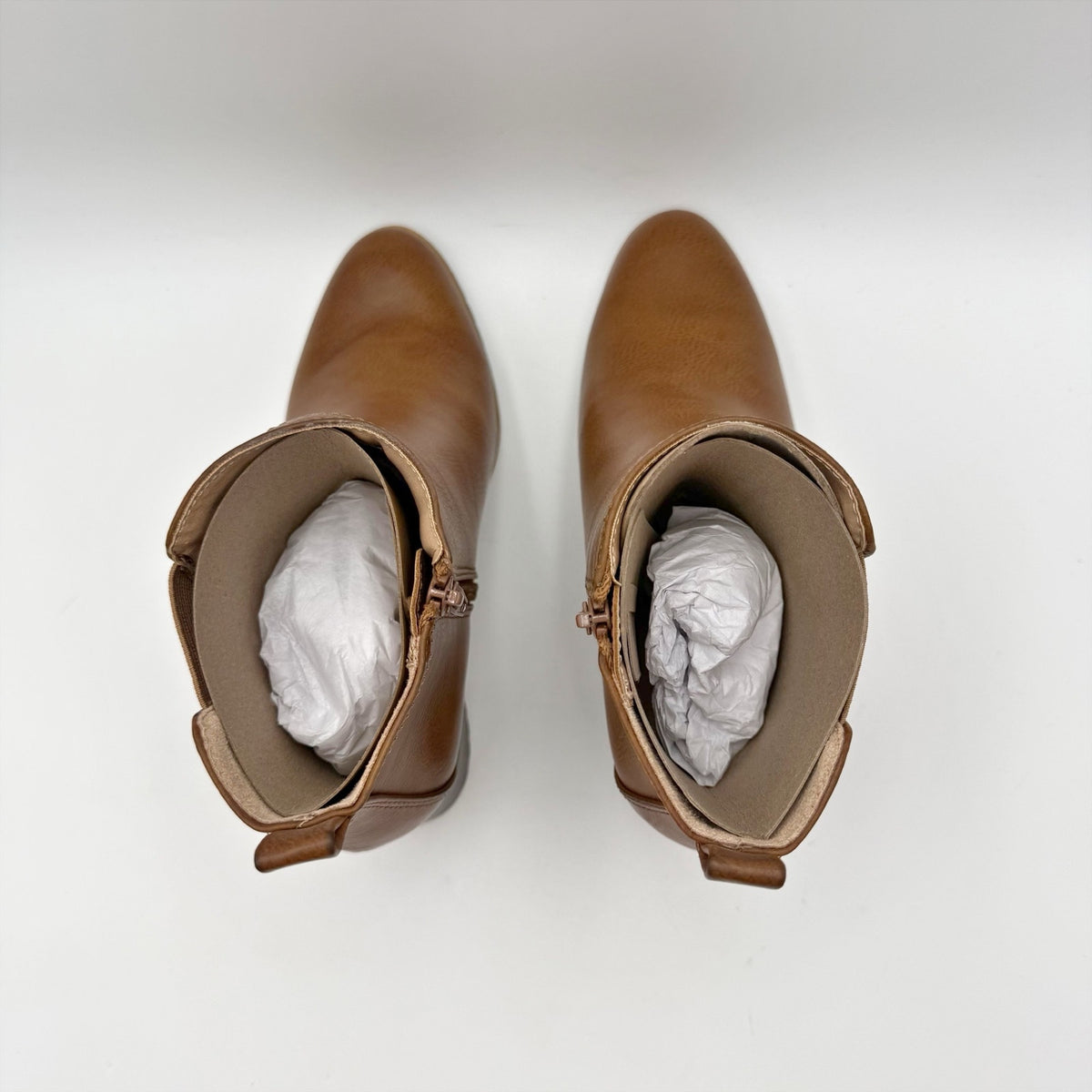 LifeStride Womens Mesa Chelsea Ankle Boots Size 8 M Whiskey Brown NIB