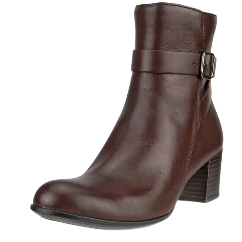 ECCO Womens Dress Classic 35 Heeled Ankle Boot EU 38 US 7-7.5 Brown Leather NWOB
