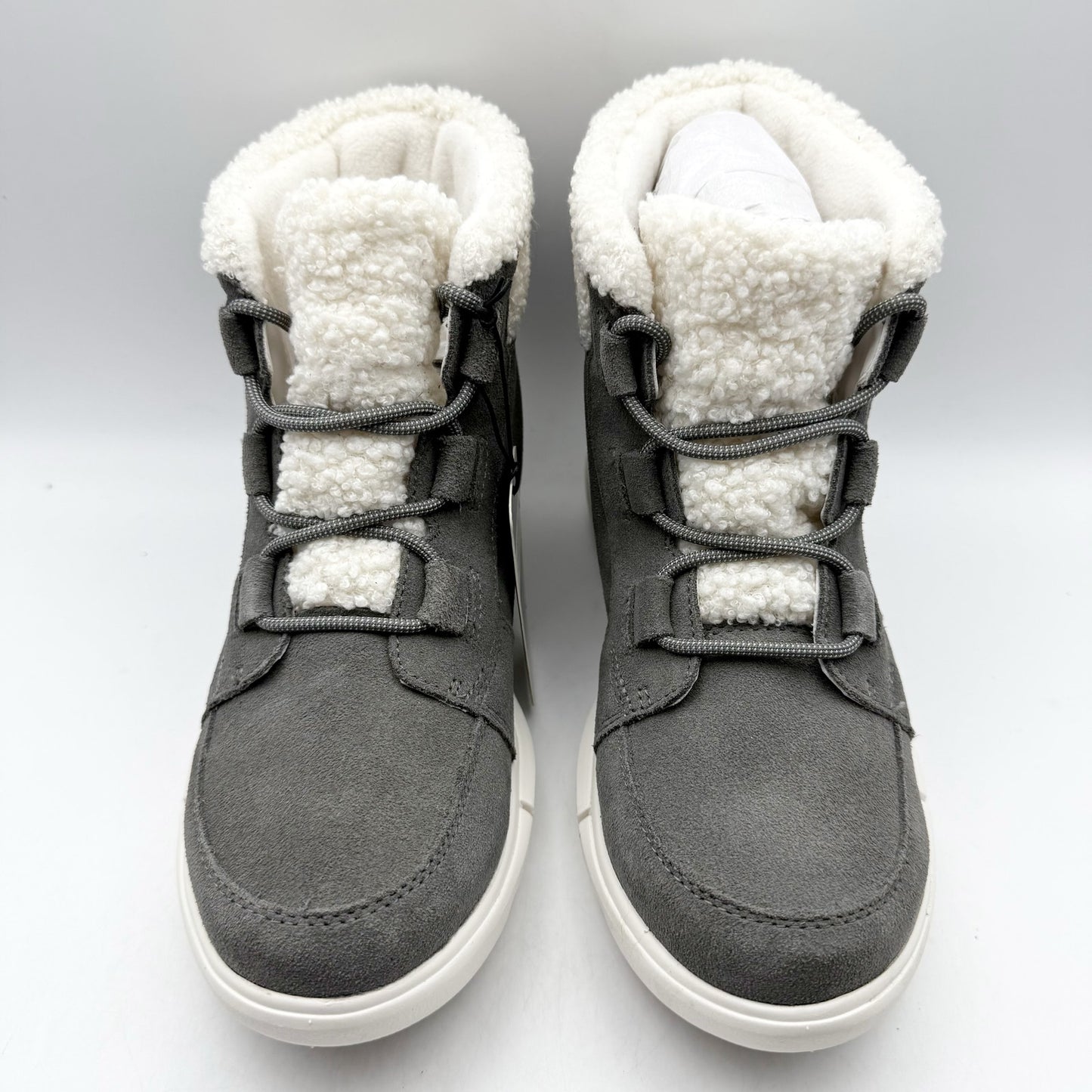 Sorel Womens Explorer Next Carnival Boots US 8 Gray Winter Waterproof NIB