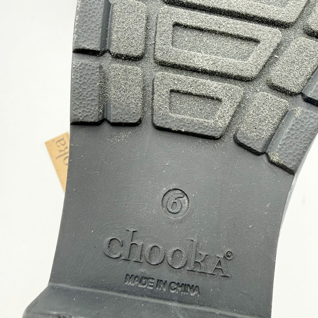 Chooka Womens Eastlake Chelsea Rain Ankle Boot Size 6 Grey Snake Waterproof NWT
