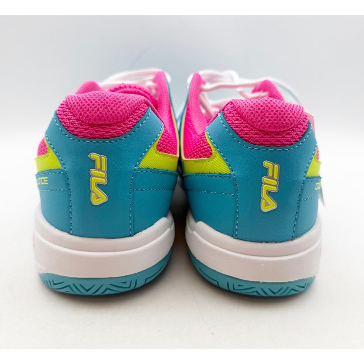 FILA Womens Double Bounce 3 Pickleball Athletic Shoes Size 7.5 Blue Pink NIB