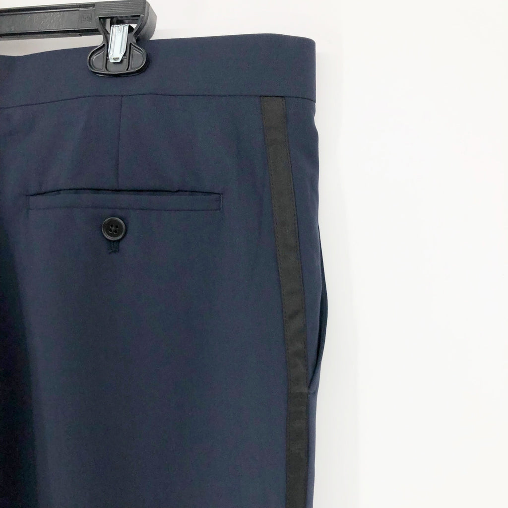 NORDSTROM RACK Men's Trim Fit Dress Pants 36x31 Navy Blue Straight Leg NWT
