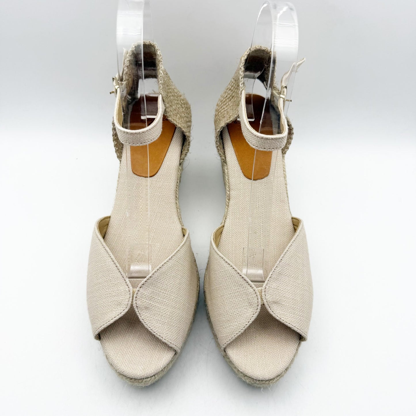 Toni Pons Womens Lua-NT Wedge Heels EU 41 US 10.5 Cream Espadrille Sandals
