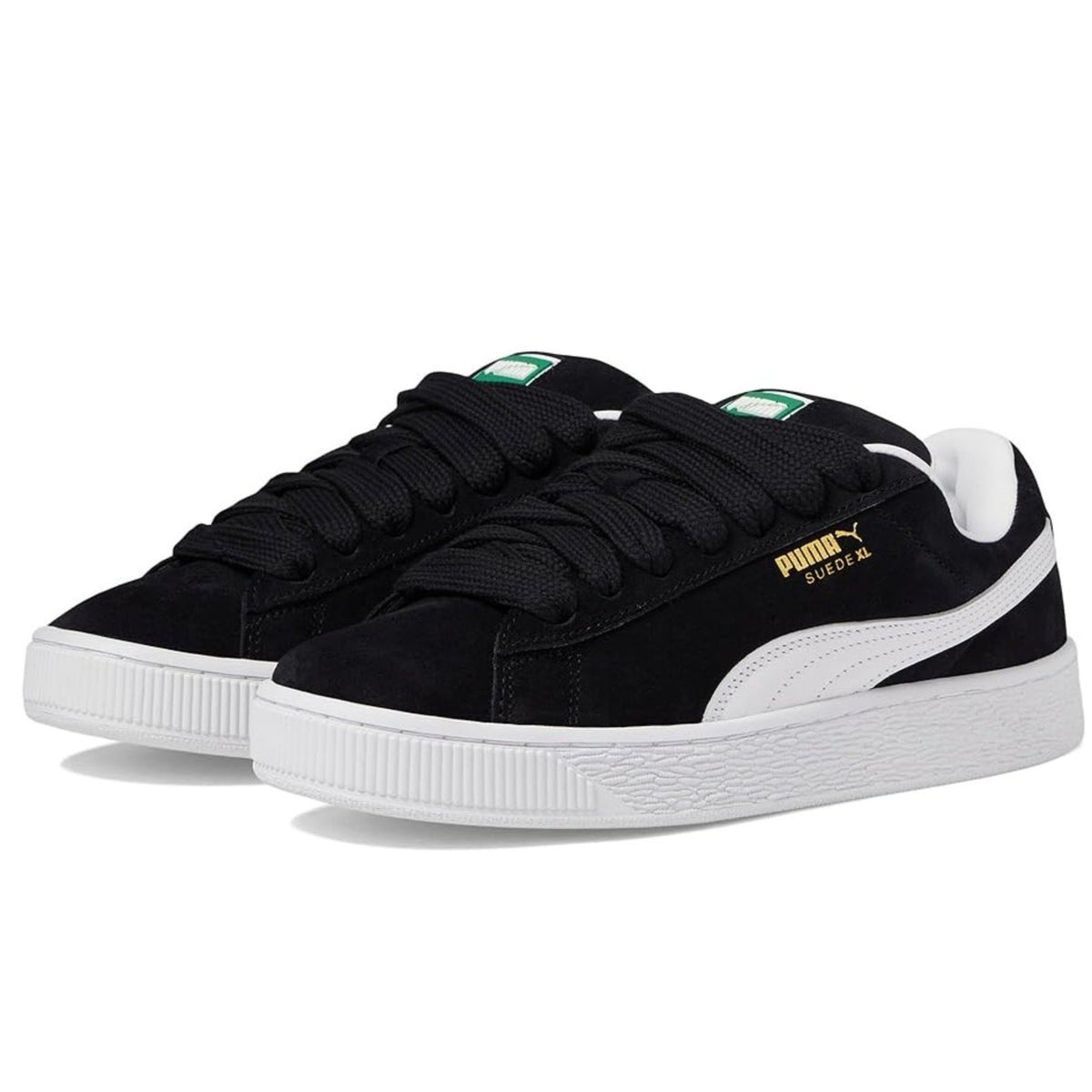 Puma Womens Suede XL Lace Up Sneakers Size 9.5 EU 40.5 Black White NWOB