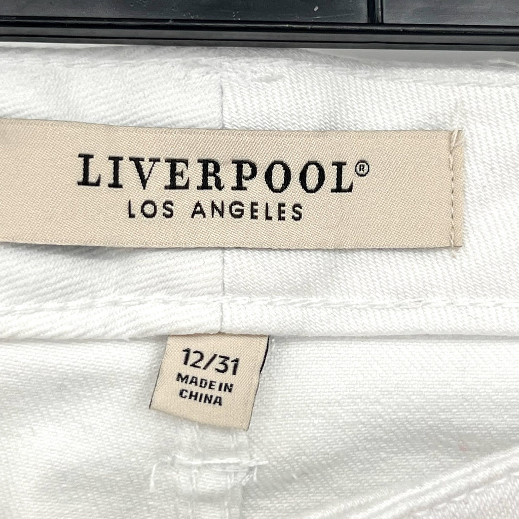 LIVERPOOL Womens Lucy Bootcut Jeans Size 31 US 12 Bright White Midrise NWT