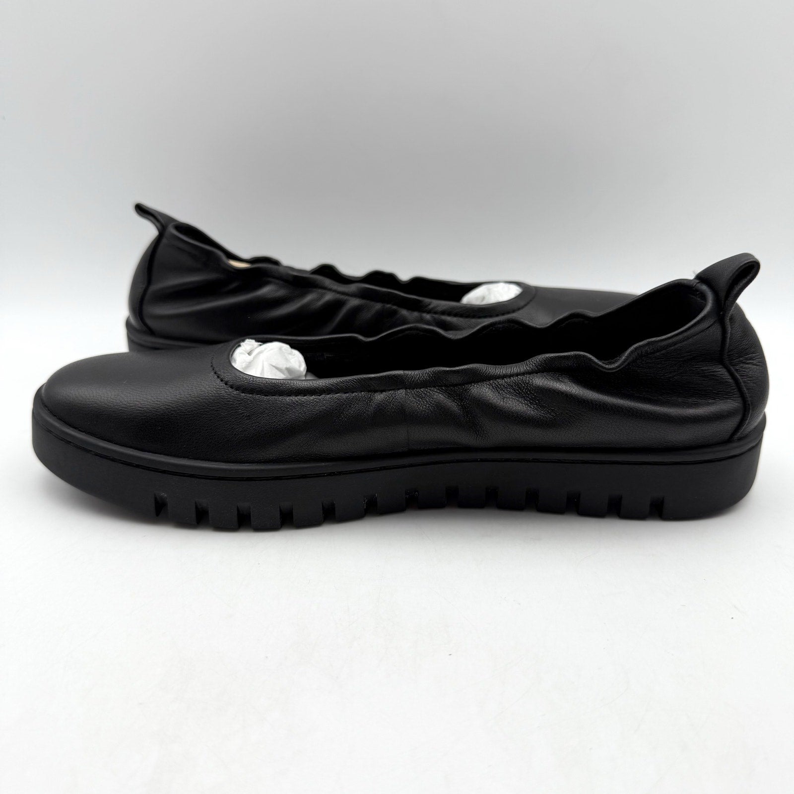 VIONIC Womens Uptown Ballet Slip-on Flats US 7 EU 37 Black Leather NWOB