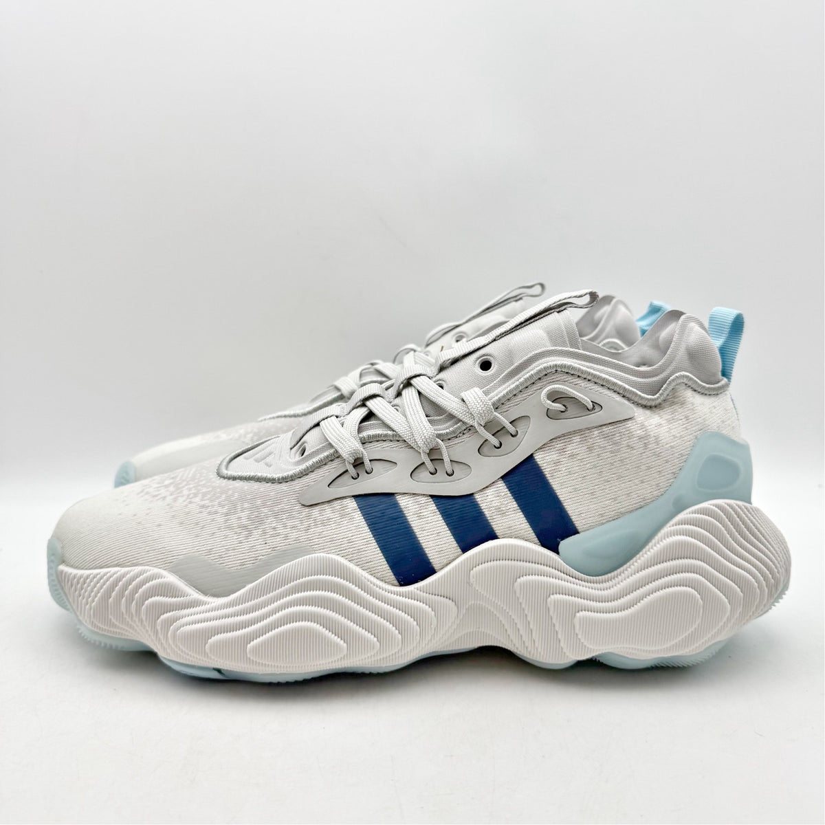 Adidas Mens Trae Young 3 Basketball Shoes Size 8 White Grey Athletic NWOB
