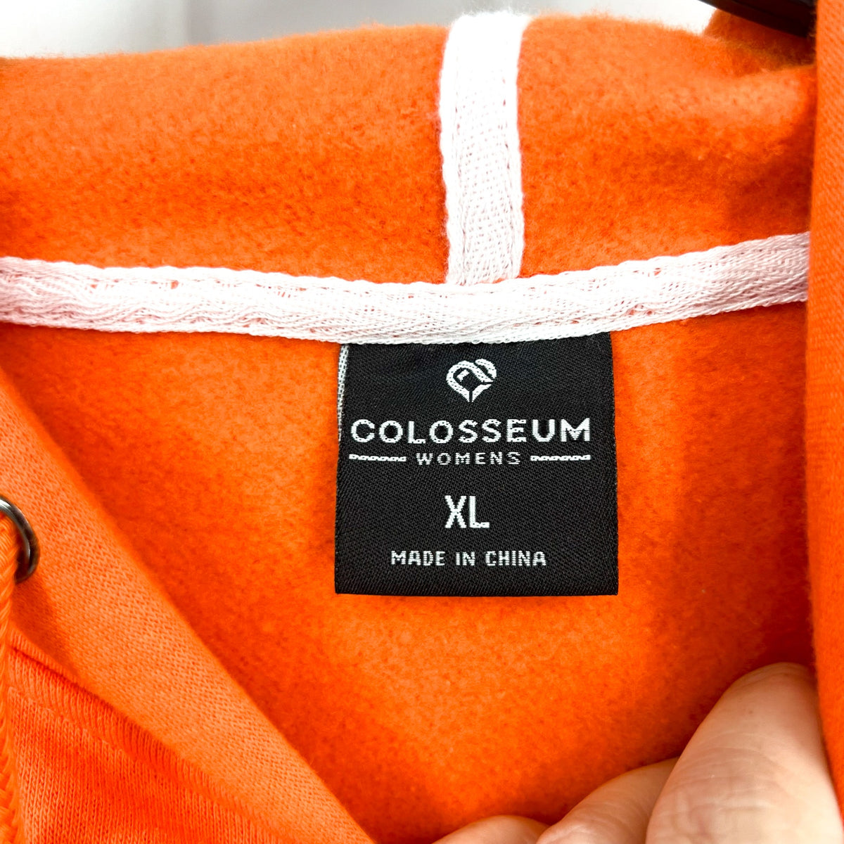 COLOSSEUM Womens Sam Houston State Stripe Pullover Hoodie XL Orange White NWT