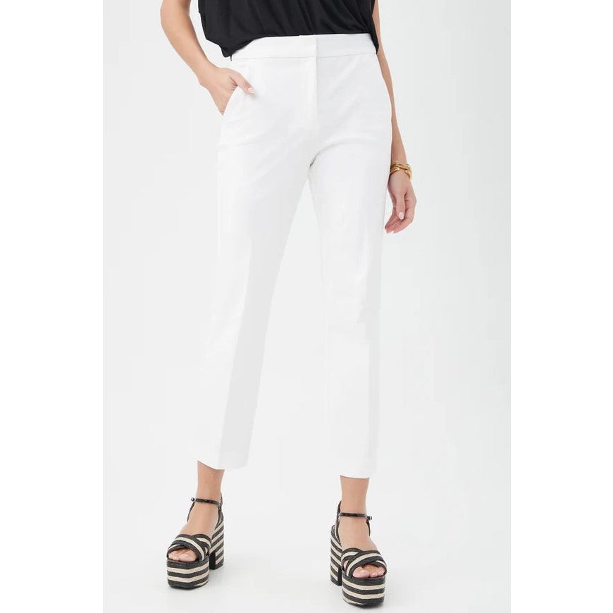 TRINA TURK Women's Lulu Cropped Pants Size 2 White Stretch NWT