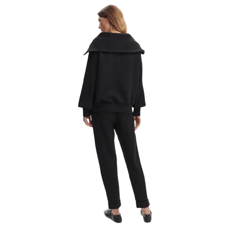 VARLEY Women's Vine Ottoman Half Zip Pullover Small Black Sweatshirt NWOT