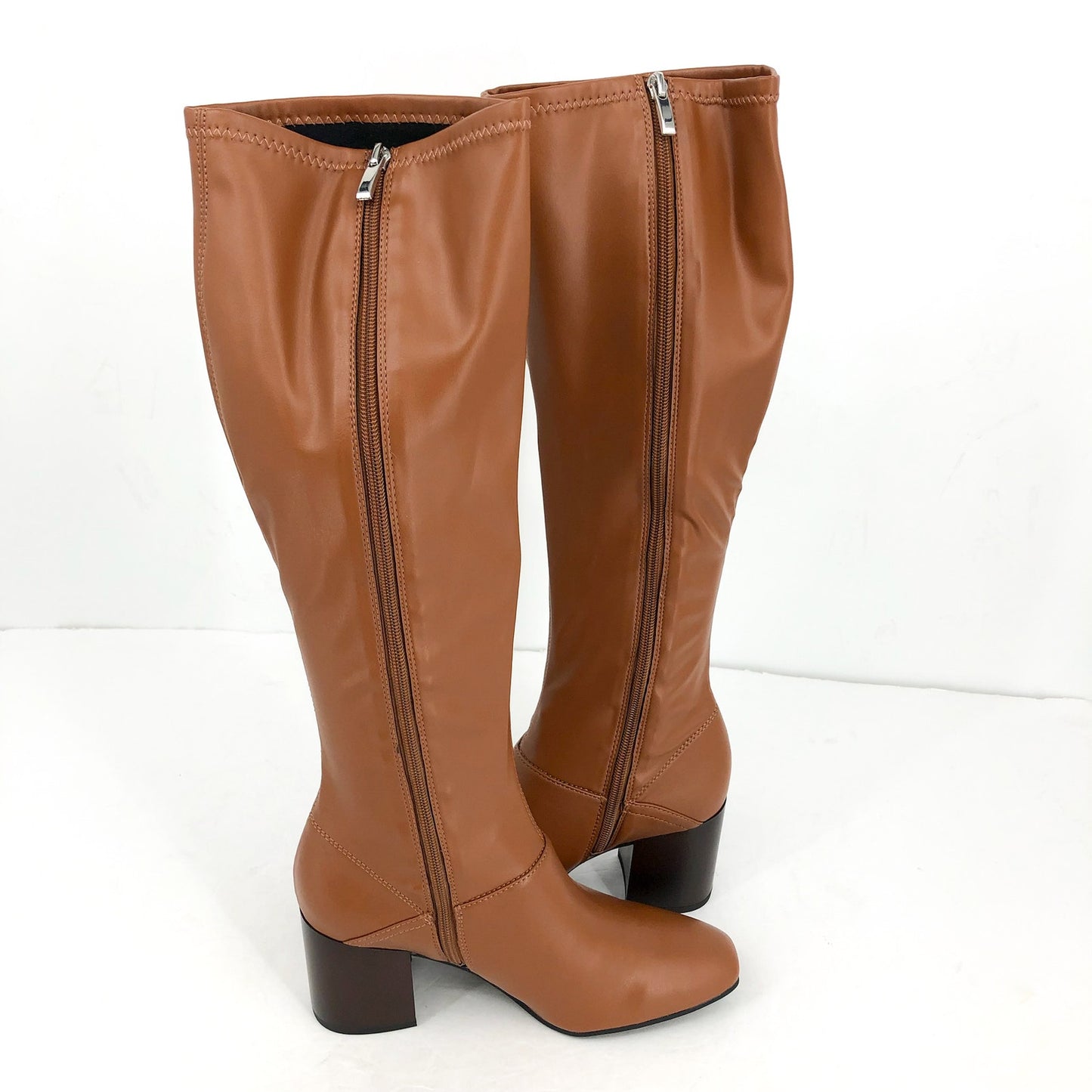 Franco Sarto Womens L-Tribute Knee High Boots US 8 M EU 38.5 Saddle Tan NIB