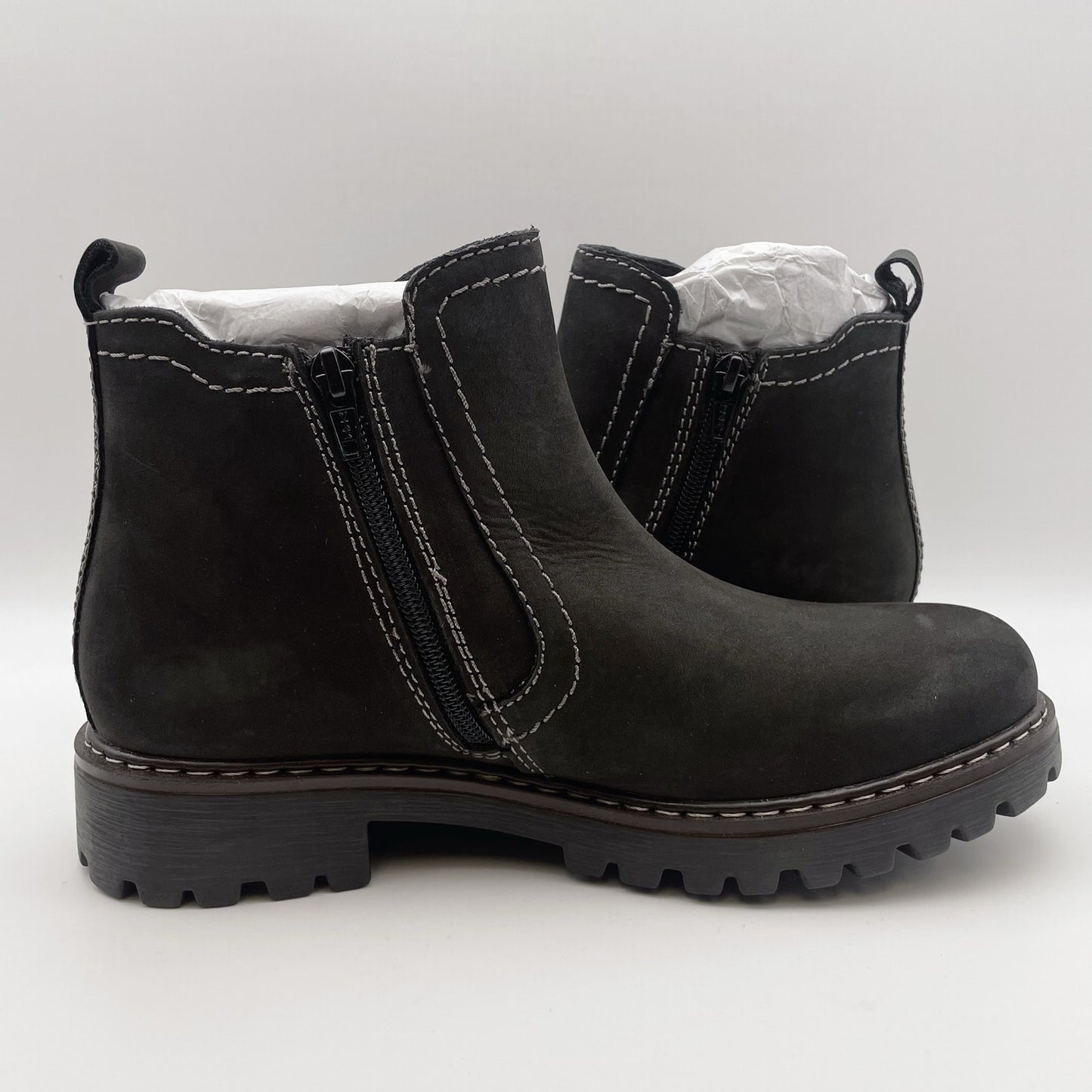 Josef Seibel Women's Marta 03 Boots Size US 8-8.5 EU 39 Black Leather