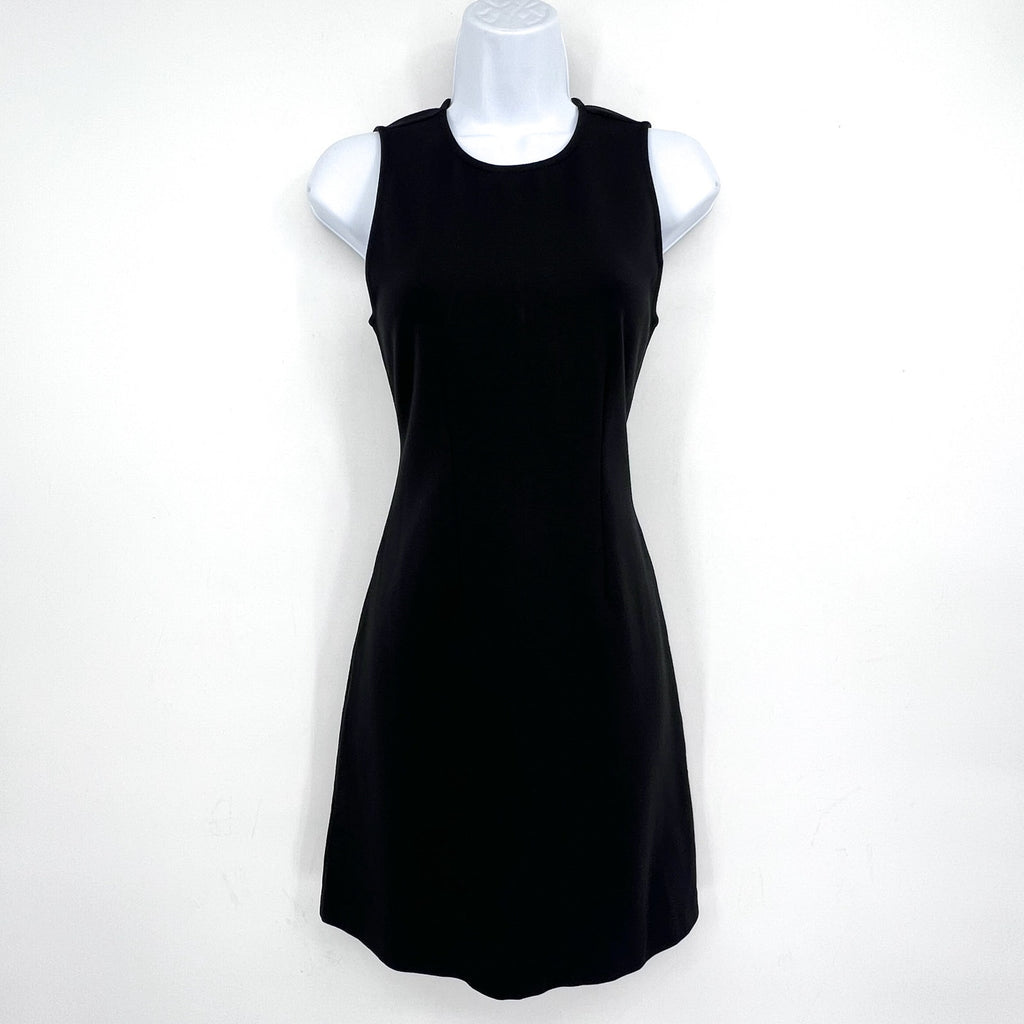 EVERLANE Women's The Dream '90s Shift Dress XS Black Sleeveless Stretch NWT