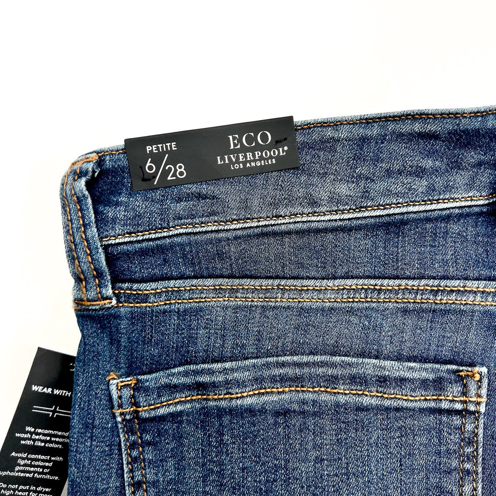 LIVERPOOL Women's Abby Skinny Jeans Size 6 - 28 Petite Medium Blue Stretch NWT