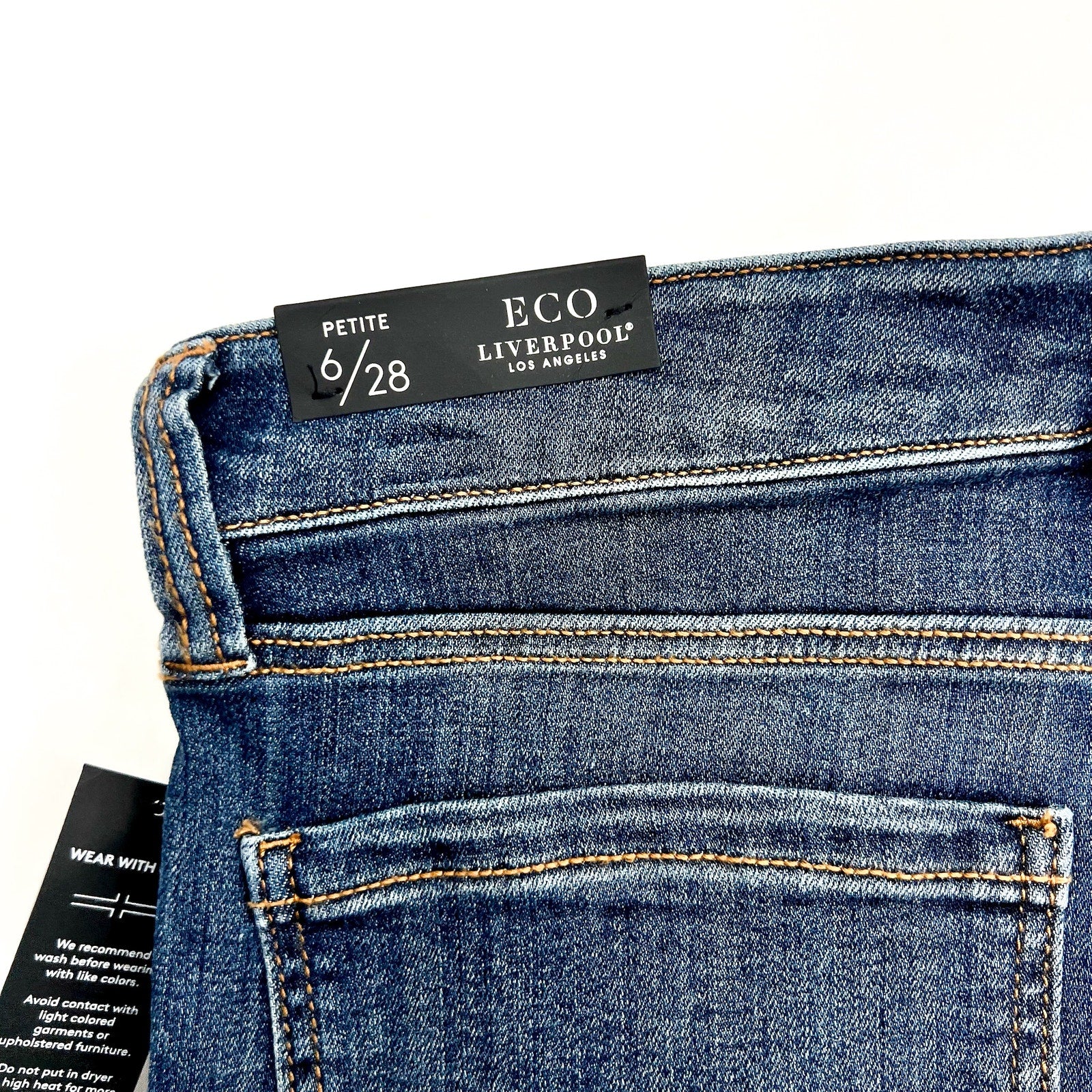LIVERPOOL Women's Abby Skinny Jeans Size 6 - 28 Petite Medium Blue Stretch NWT