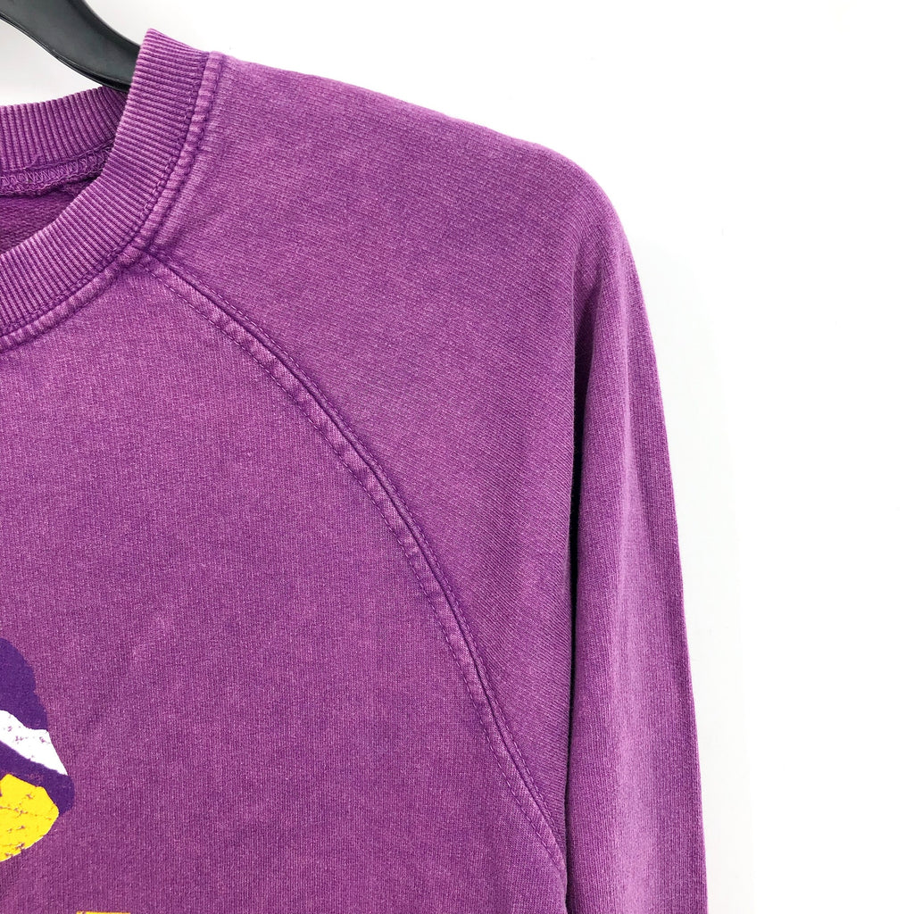 WES & WILLY Girls LSU Tigers Crewneck Sweatshirt Medium Purple Plum NWT BWLST