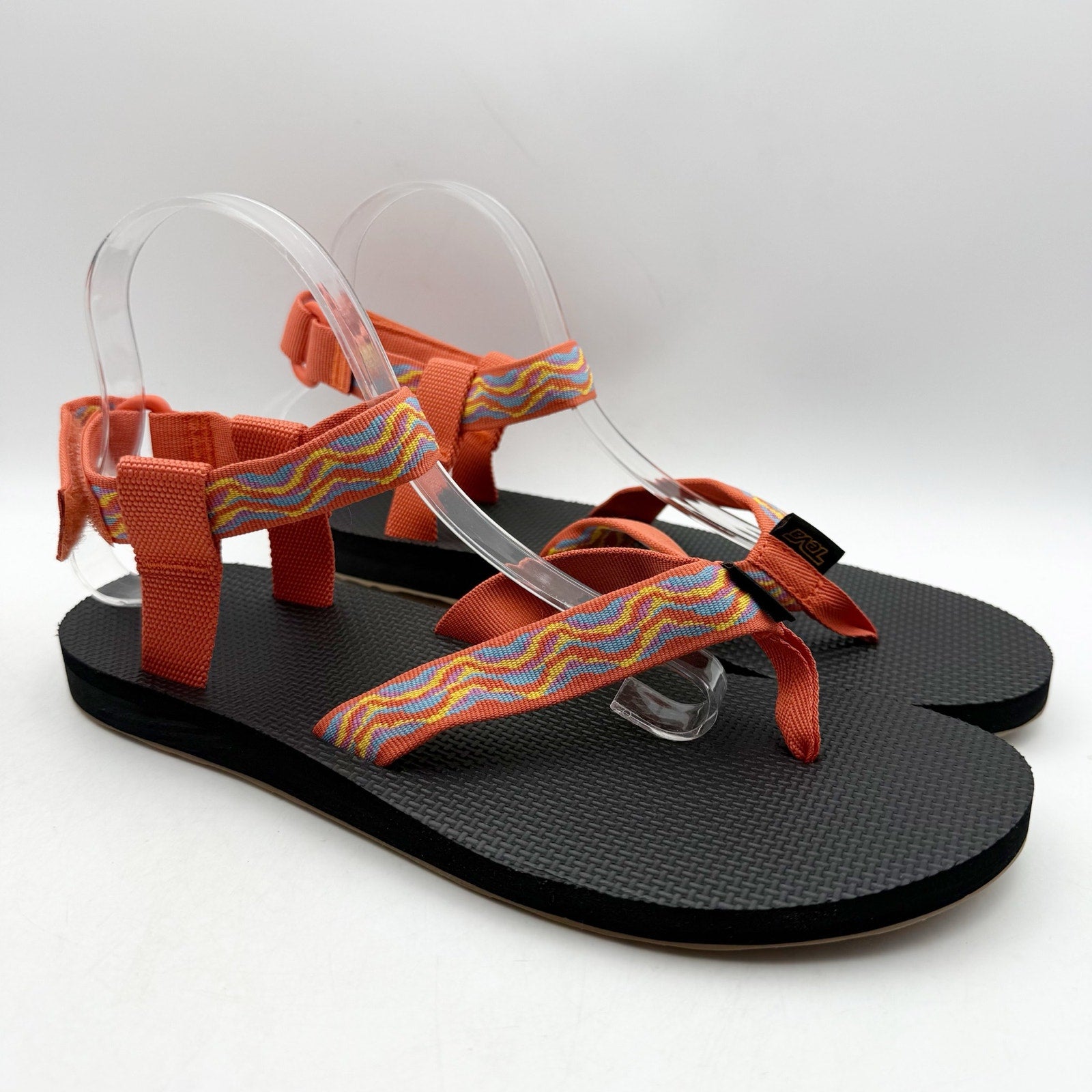 Teva Womens Original Revive Sandals US 10 EU 41 Orange Print Multicolor NIB