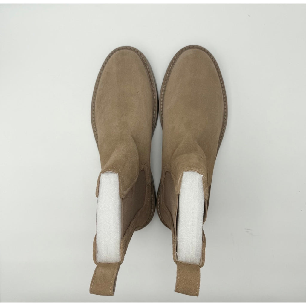 Saint Morta Men's Chunky Chelsea Boots Size 11 EU 45 Mocha Brown Suede NIB