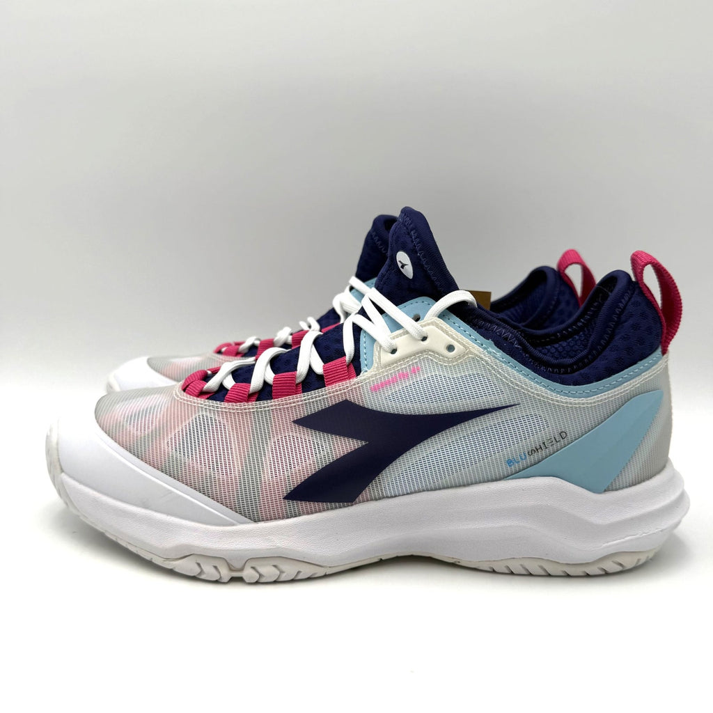Diadora Womens Speed Blushield Fly 4+ AG Athletic Shoes US 9.5 White Tennis NWT