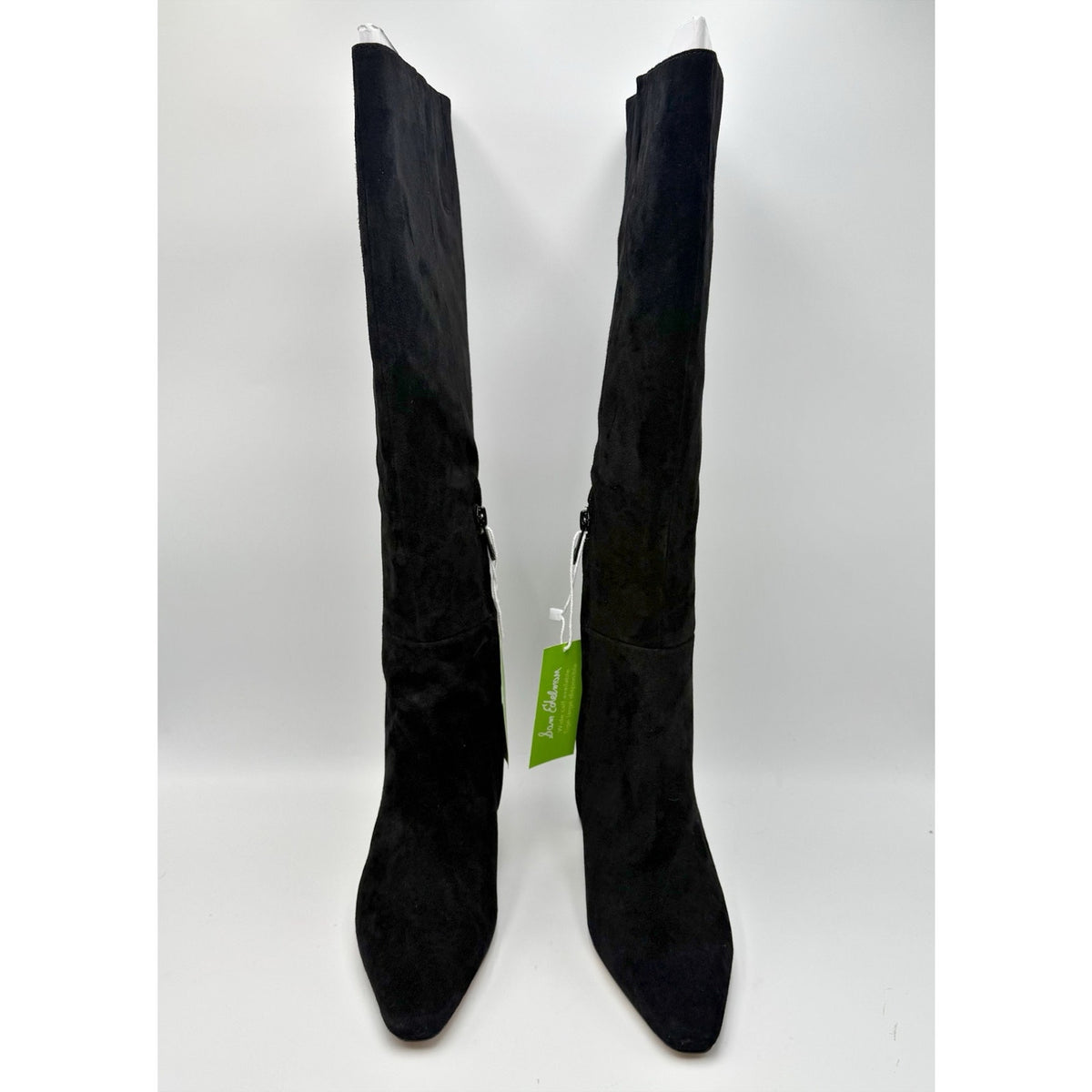 SAM EDELMAN Womens Sylvia Knee High Boots Size 6.5 M Black Suede NIB