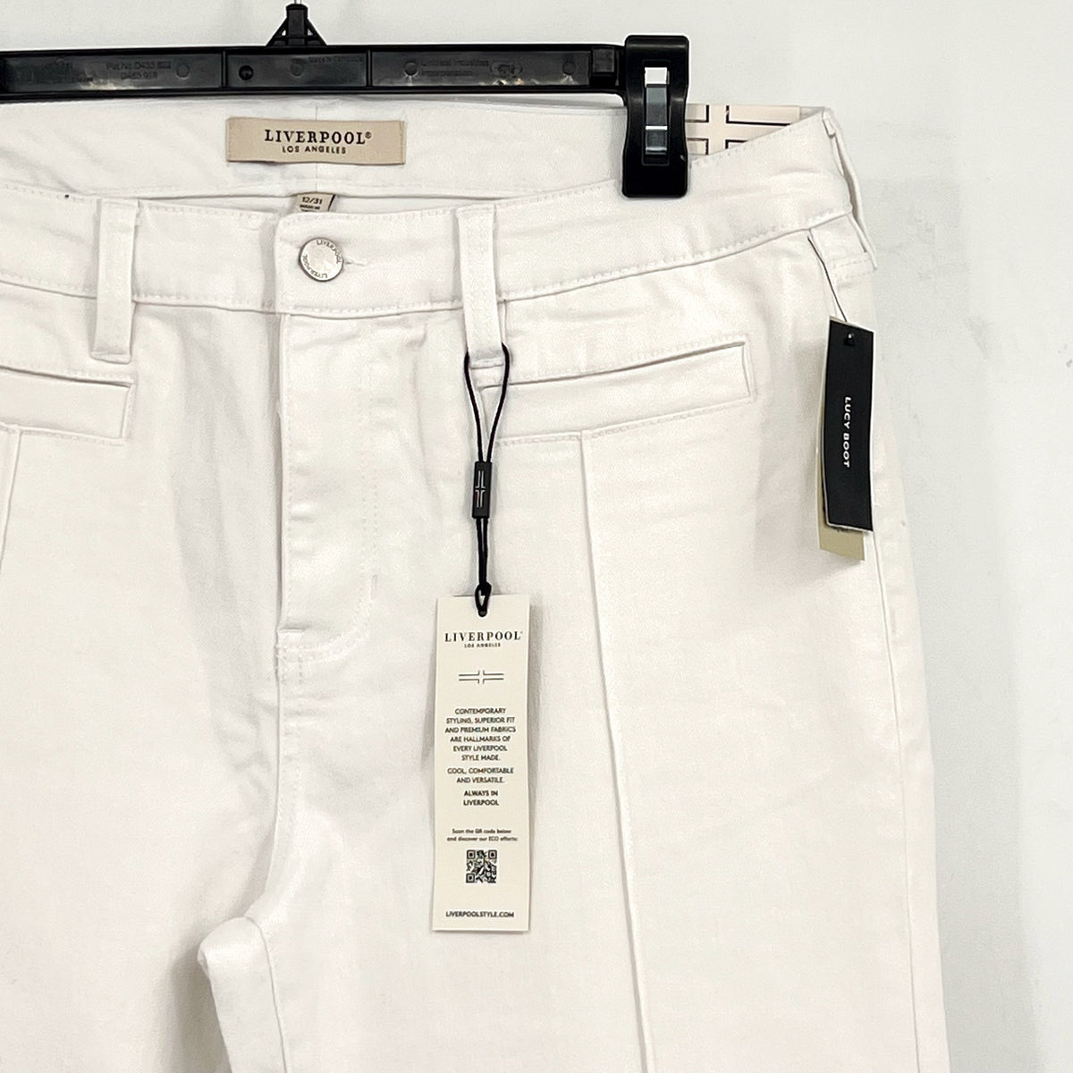 LIVERPOOL Womens Lucy Bootcut Jeans Size 31 US 12 Bright White Midrise NWT