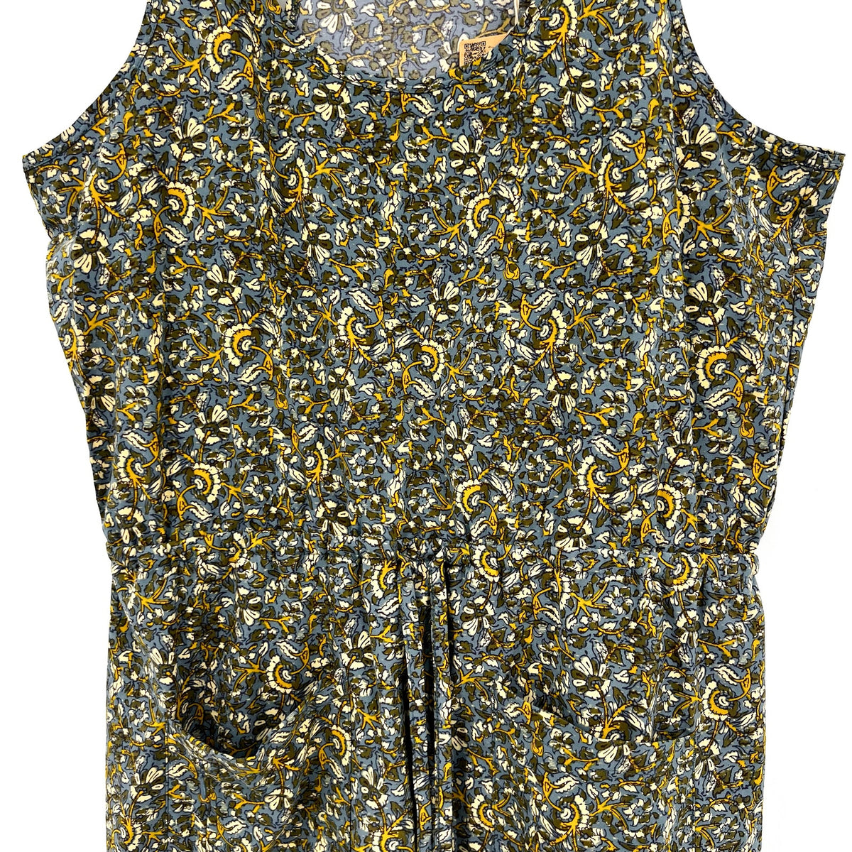 TOAD & CO Womens Sunkissed Livvy Tank Dress Large Green Black Floral NWT
