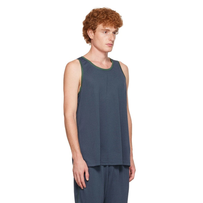 OUTDOOR VOICES Men's RecMesh Tank Top XS Blue Grey Dark Sky Sleeveless NWT