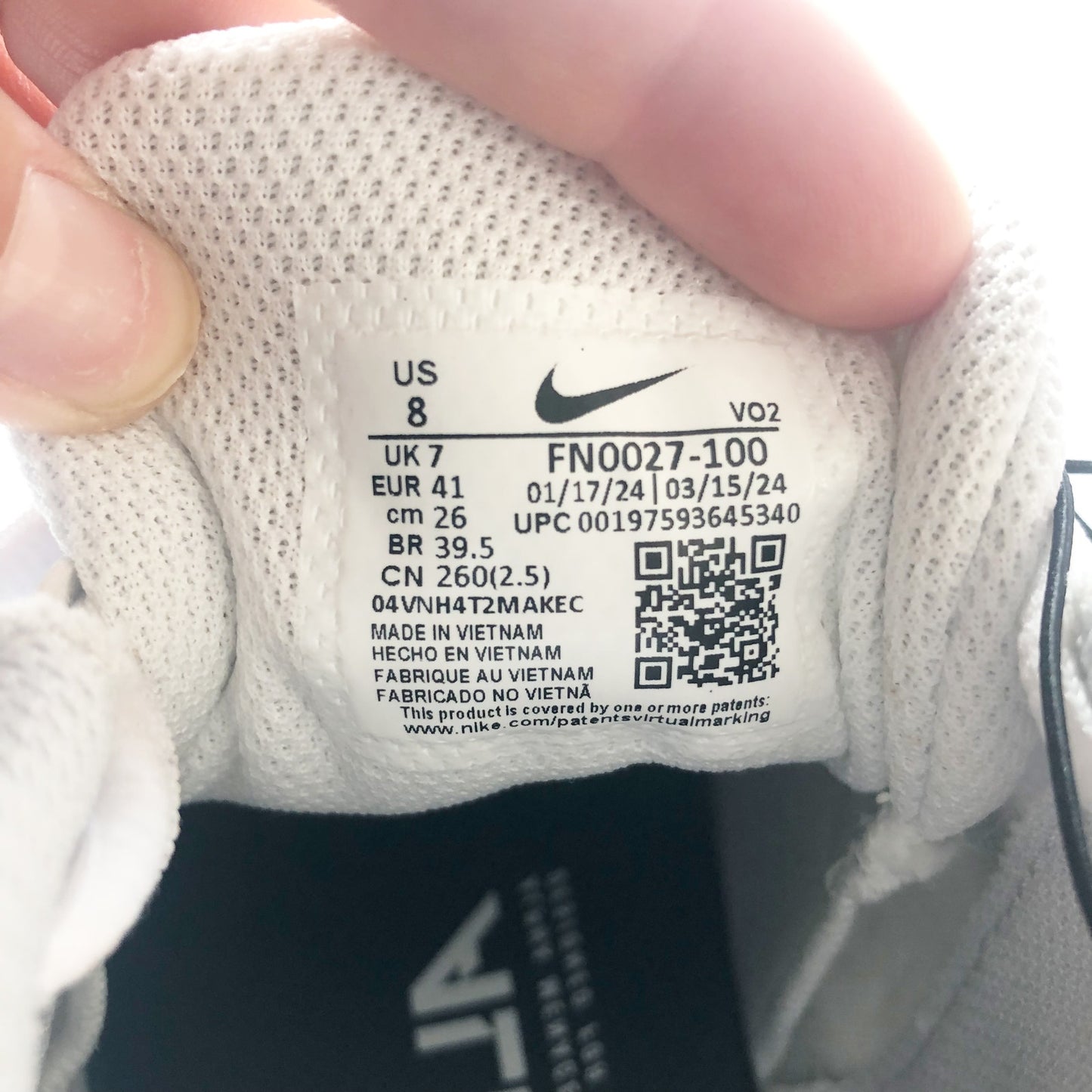 Nike Alpha Menace Mens 4 Varsity Molded Football Cleats 8 White Black NWOB