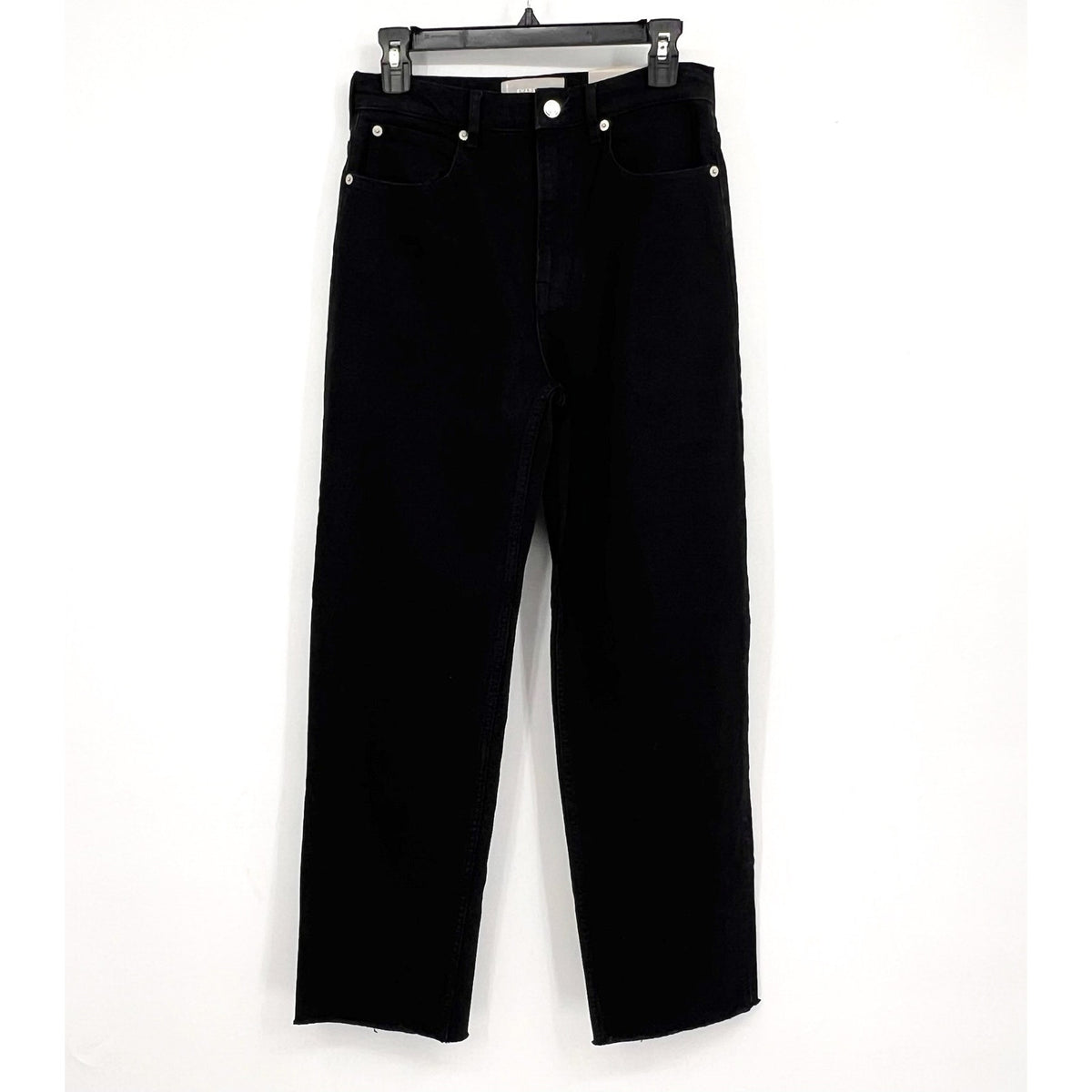 EVERLANE Women's The Way-High Jeans Size 26 Long US 2 Coal Black Low Stretch NWT