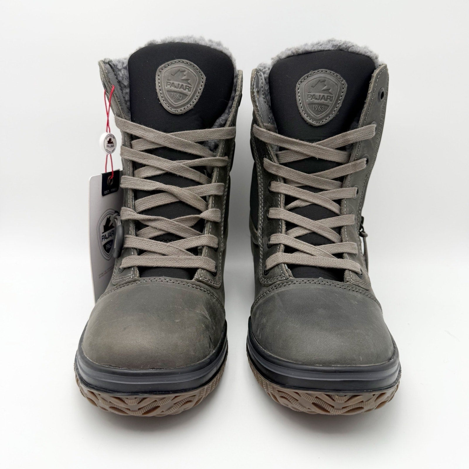 Pajar Mens Canada Trooper 3.0 Ankle Boots EU 40 US 7 Grey Black Waterproof NIB