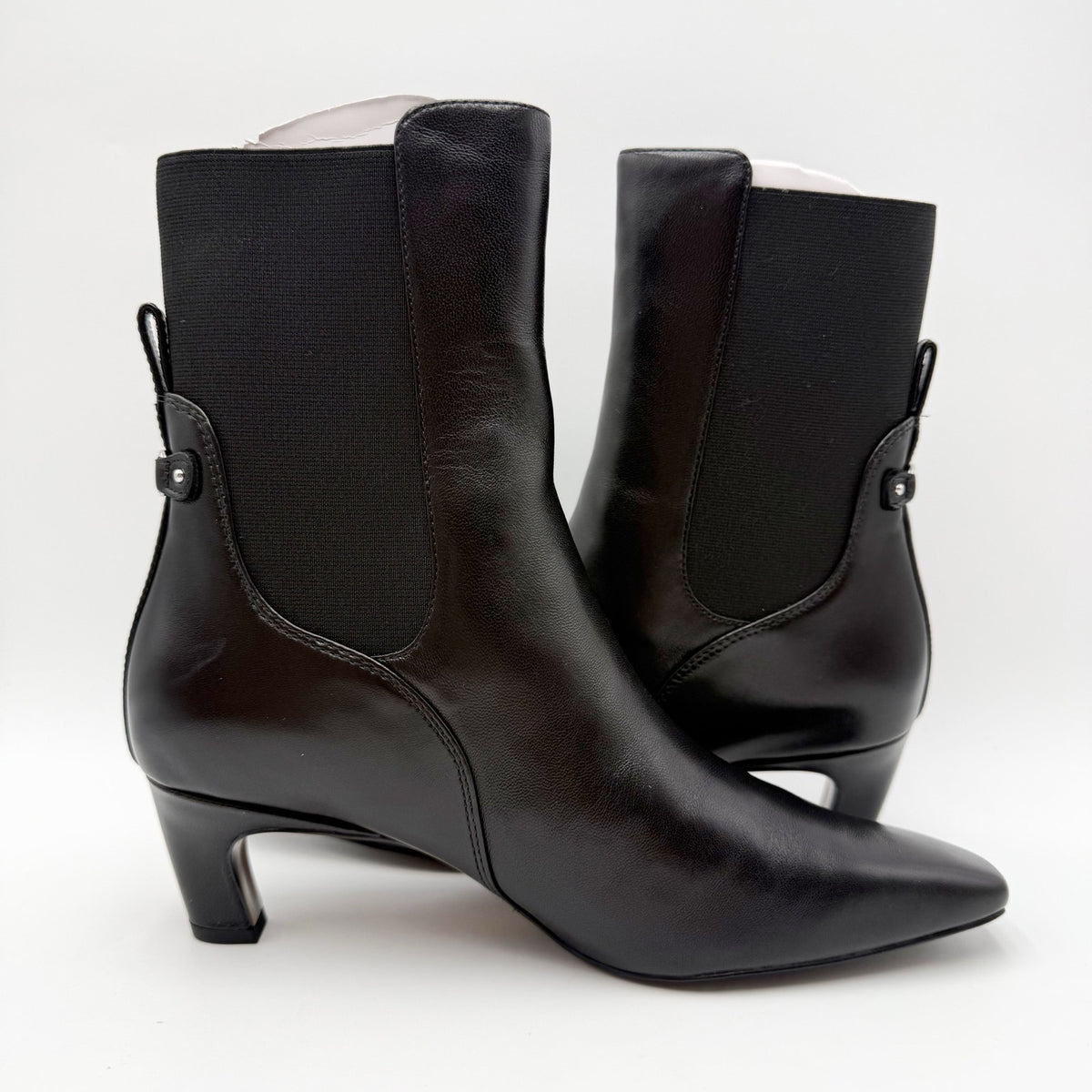 Sam Edelman Womens Margo Mid Calf Bootie Size 8 M EU 38.5 Black Leather NIB