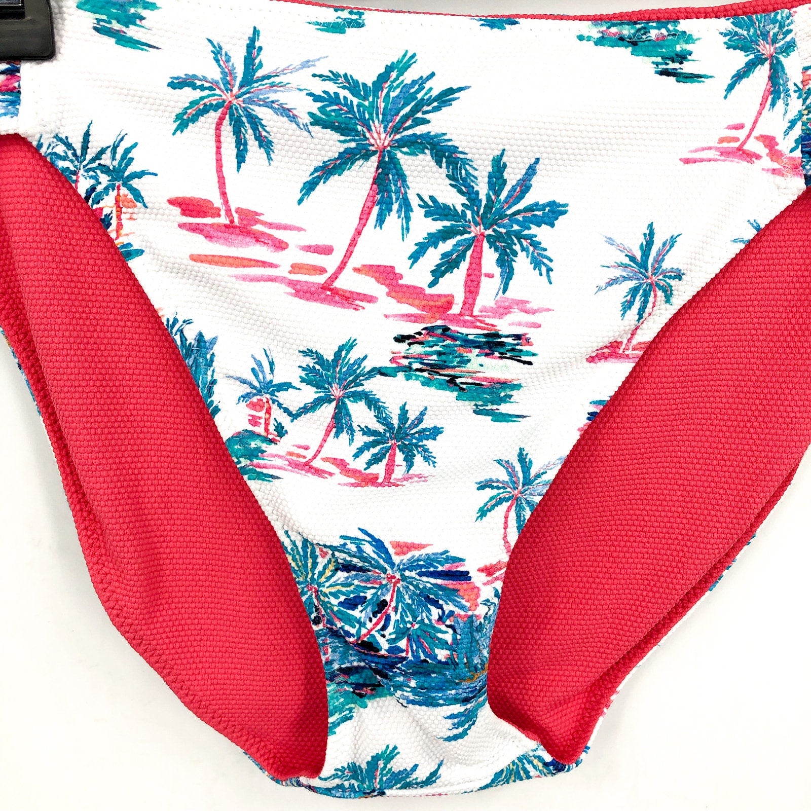 TOMMY BAHAMA Island Cays Tropical Rev Hipster Bikini Bottoms Large White NWT