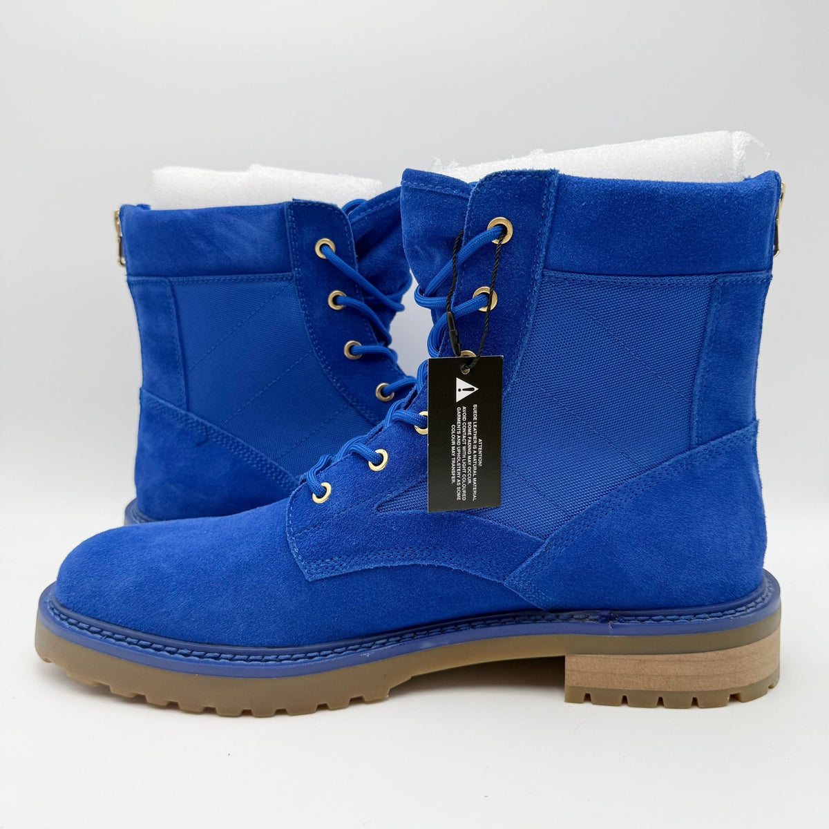 Saint Morta Mens Legion Ankle Combat Boots Size 11 EU 45 Blue Gum Suede NIB