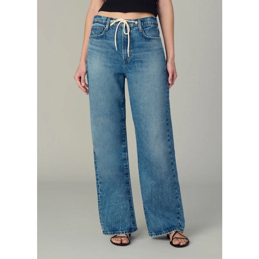 JOE'S JEANS Women's The Ryan Drawcord Jeans Size 32 Blue Impact Wide Leg NWT
