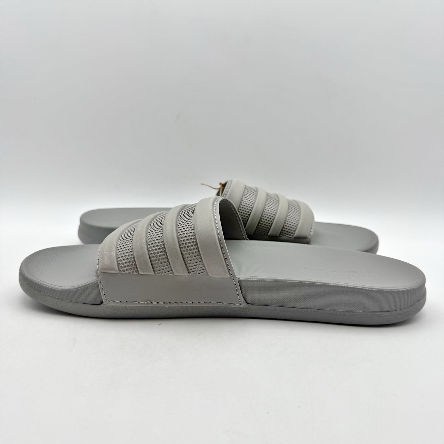 Adidas Mens Adilette Comfort Mono Slide Sandals US 7 Grey Casual NIB