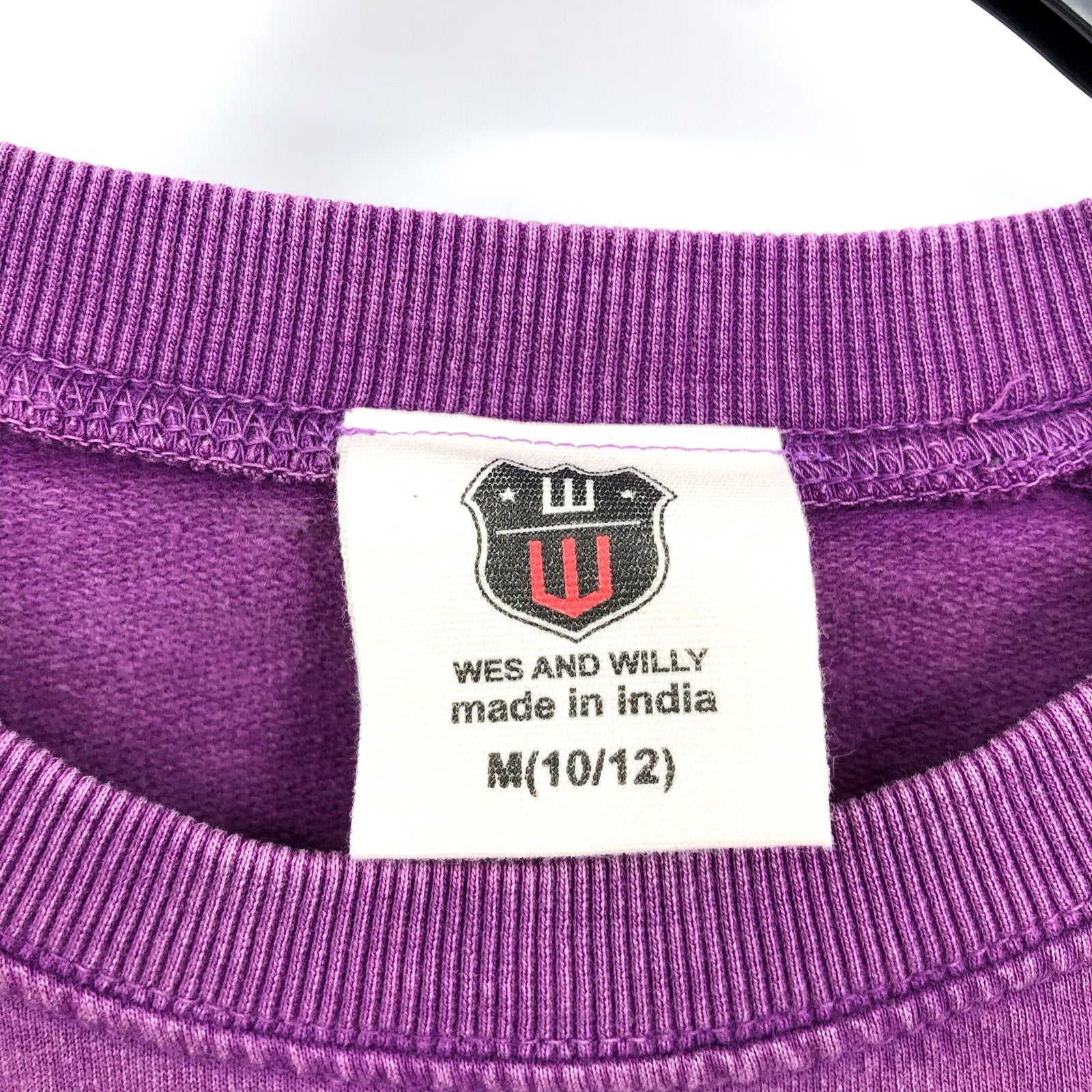 WES & WILLY Girls LSU Tigers Crewneck Sweatshirt Medium Purple Plum NWT BWLST