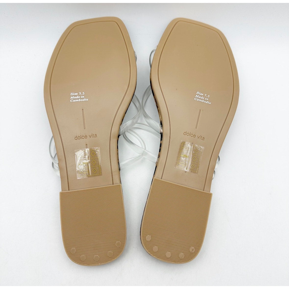 Dolce Vita Womens Leanna Sandals Size 7.5 Leopard Brown Slide Flip Flop NIB