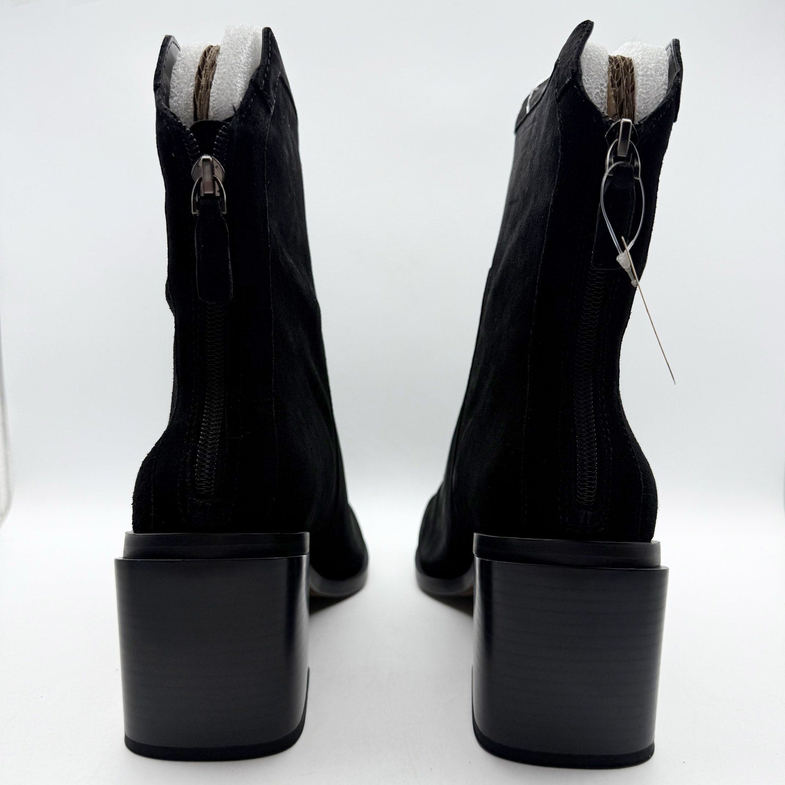 Vince Camuto Womens Kortimy Ankle Boots US 12 M EU 43.5 Black Suede NIB