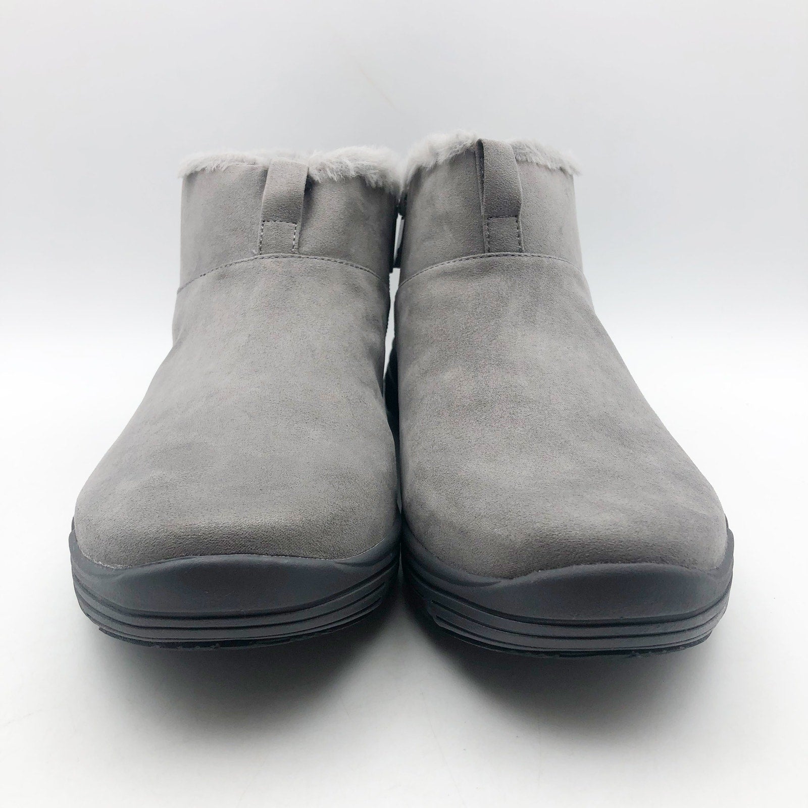Ryka Womens Amber Ankle Boots US 11 M EU 42 Grey Suede Weatherproof NIB