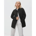 Everlane Womens The Cinchable Chore Jacket Small Black Cotton Canvas NWT