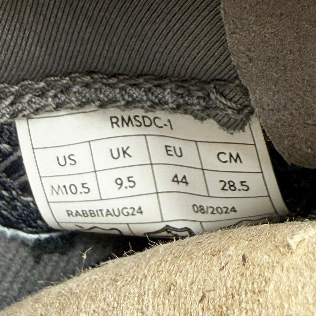 Rabbit Mens Dream Chaser Running Shoes Size 10.5 Black White Athletic NIB