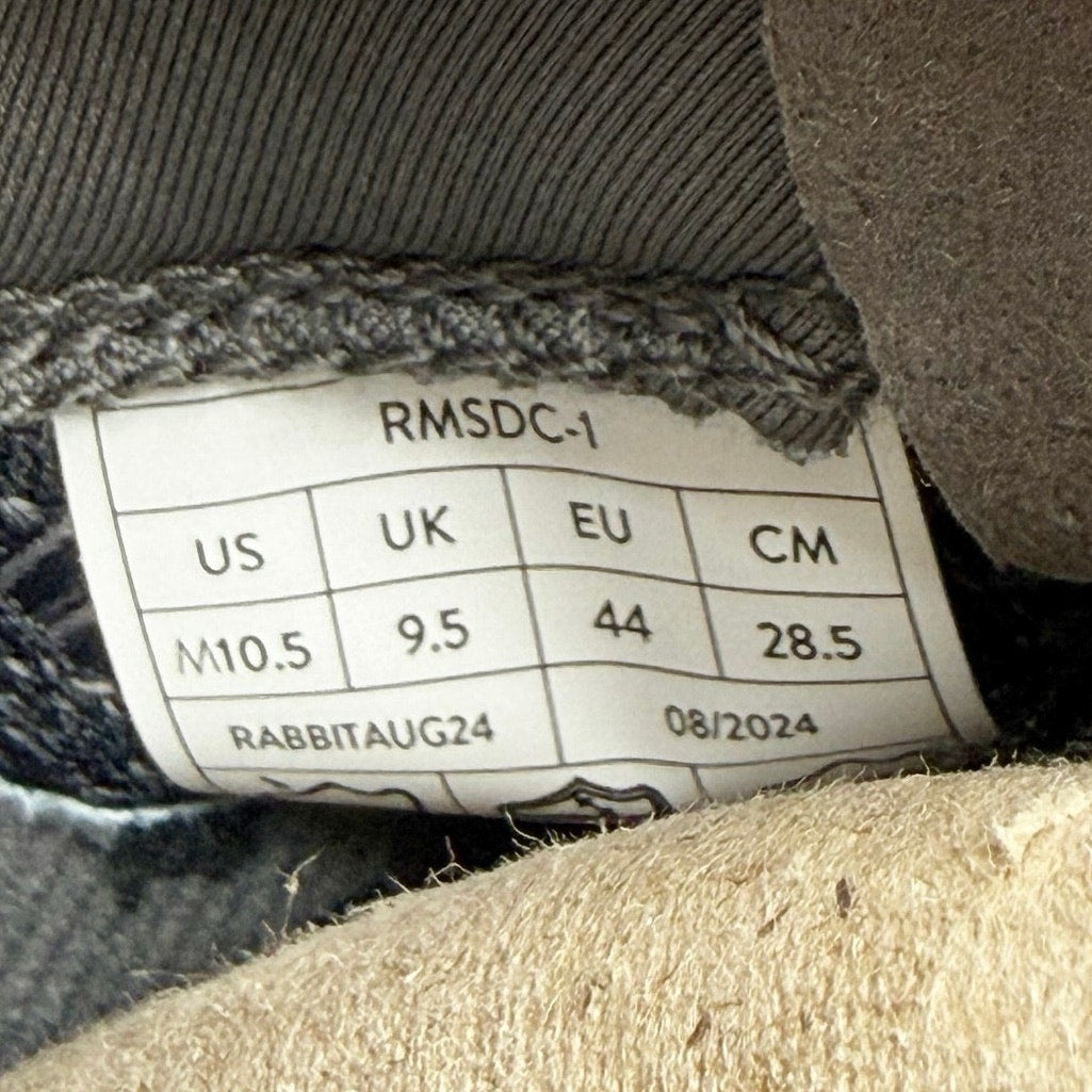 Rabbit Mens Dream Chaser Running Shoes Size 10.5 Black White Athletic NIB