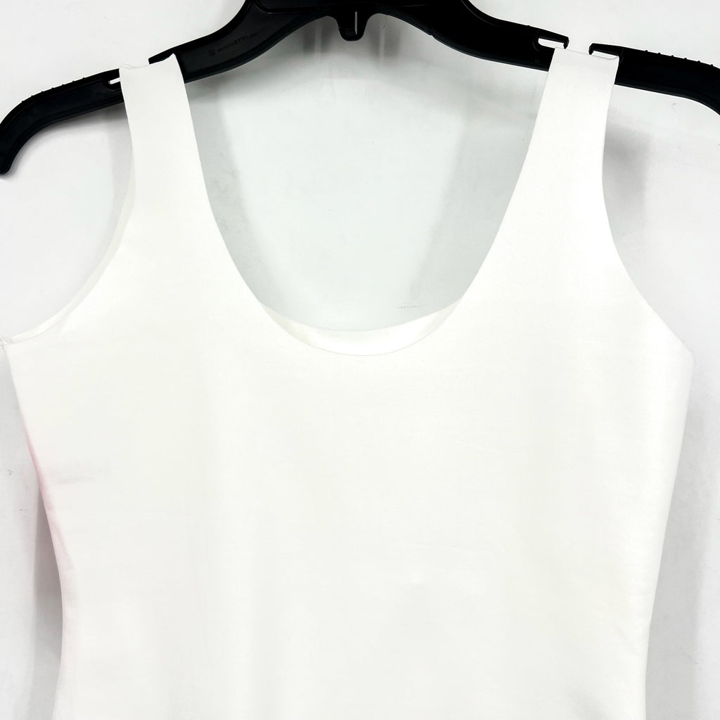 Commando Women's Neoprene Tank Bodysuit Large White Stretch Sleeveless NWT
