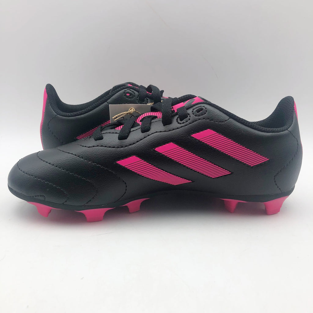 Adidas Big Kids Goletto VIII Firm Ground Soccer Cleats Size 1.5 Black Pink NIB