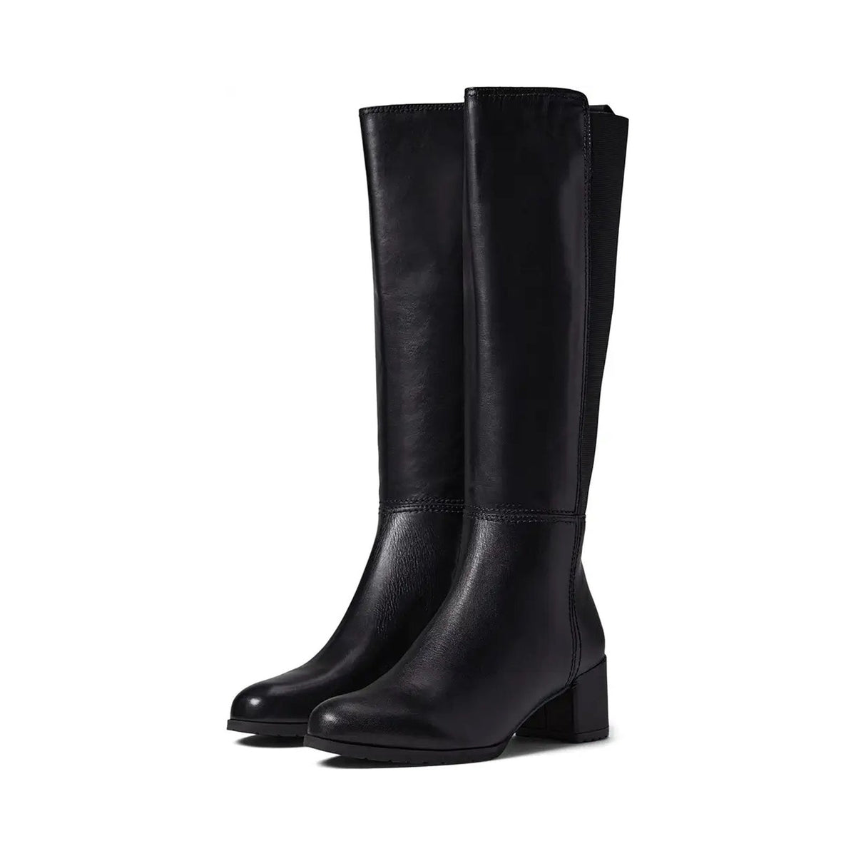 Naturalizer Women Brent Knee High Boot 12 Wide Black Leather Weatherproof NIB